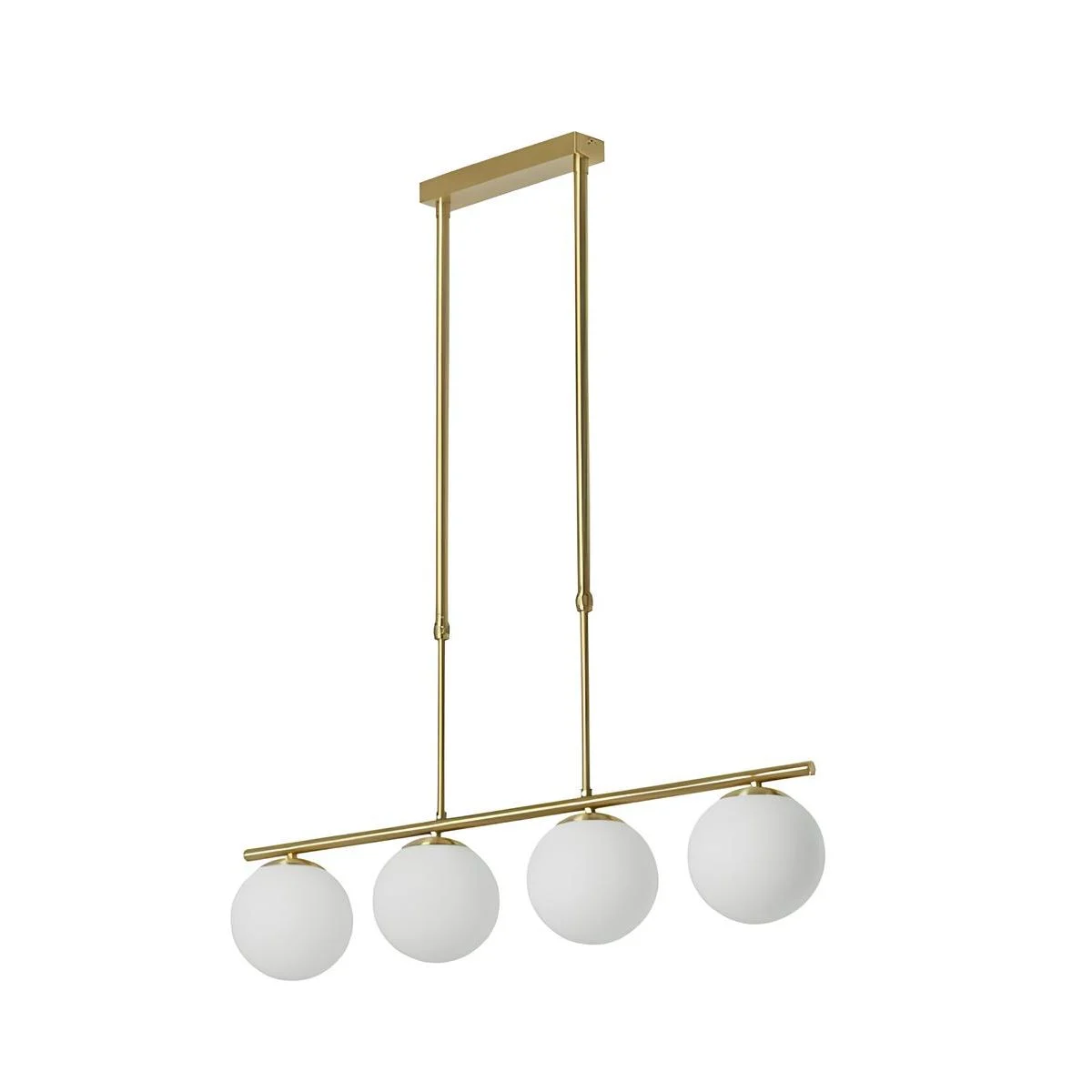 Lámpara colgante MDC Ronda LED 4 luces cristal latón IP20 20W 577746101